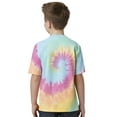 thumbnail image 3 of Kids Pastel Tie Dye T-shirt - Pastel Rainbow, Medium, 3 of 4