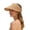 Khaki, variant on jiaxiM Women'S Sun Hats Summer Travel Vacation Foldable Wide Brim Straw Clip on Stretch Beach Hat Outdoor UV Protection Cap