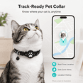 thumbnail image 2 of Dalang Gps Pet Tracker Collar for iOS Black, Waterproof Cat Dog Locator Device, No Monthly Fee Smart Tracking Solution for Small Large Pets, Ios Compatible Device, 2 of 9