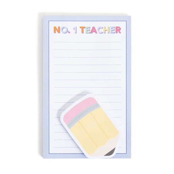 U Brands Bright Minds Sticky Notepad Set - Teacher Themed, 2 Pack