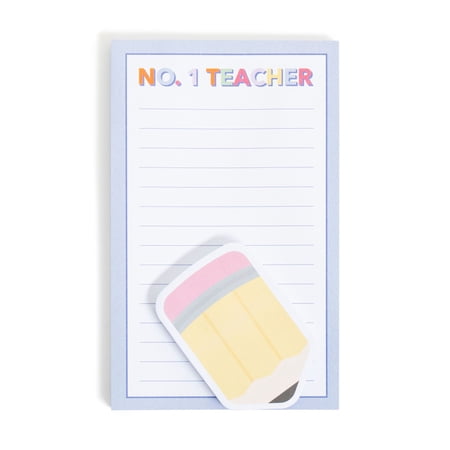 U Brands Bright Minds Sticky Notepad Set - Teacher Themed, 2 Pack
