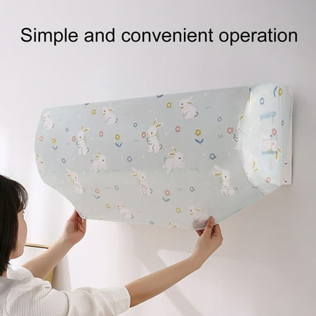 

riaocot Air Conditioner Cover All-Inclusive Convenient Installation Dust-proof Wall Hanging Indoor Unit Protective Cover Household Products