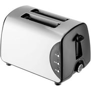 breakfast machine multifunctional Toaster, 2 Slice Stainless Steel Toasters, 5 Variable Brownings, Defrost/Reheat/Cancel, Anti-Seize Function 750W, Stainless Steel