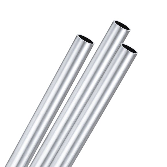 Uxcell 3-Pack 6063 Aluminum Round Tube, 14mmx17mm(IDxOD) 300mm Length Straight Tubing