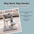 thumbnail image 4 of TRIXIE Baza Senior Plush & Sisal 27.6" Cat Tree Scratching Posts Hammock & Steps, Gray, 4 of 6