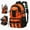 Orange, variant on Large Capacity Men's Mountaineering Backpack Travel Backpack