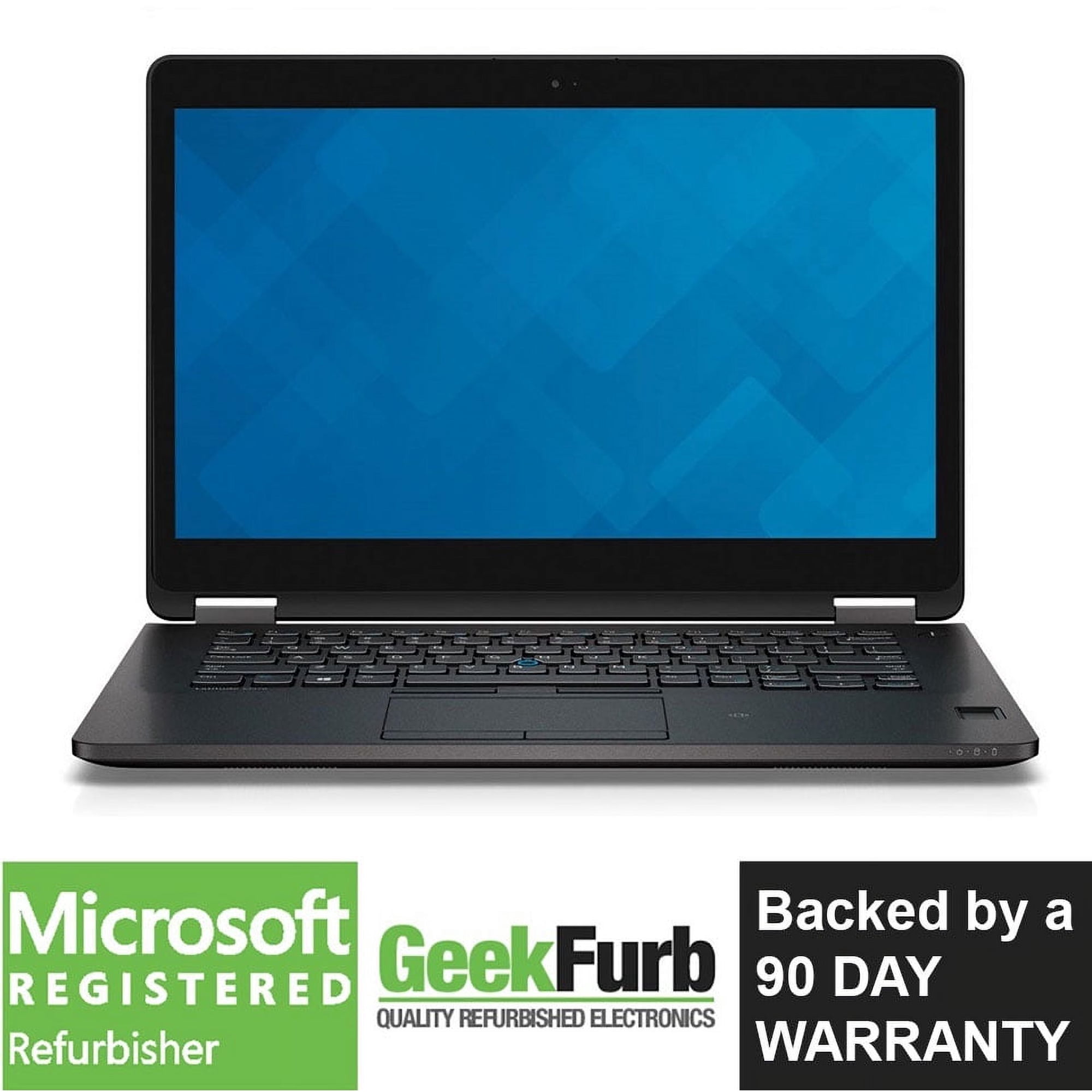 Dell Latitude E7470 14" Laptop, Intel Core i5, 16GB RAM, 240GB SSD, Windows 10 Home, Black
