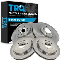 TRQ Front & Rear Brake Rotors Set Fits Select 2003-2007 Cadillac CTS