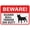 Warning Sign 2, variant on Danger Highly Flammable No Smoking Or Ignition Sources Warning Security Outdoor Sign - 8"x12", Reflective, Weatherproof - Factory, Warehouse, Storage Area, Lab