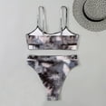 thumbnail image 5 of LYXSSBYX Swimsuits for Women Two Piece Sexy Women Bikini Print Splicing Two-Piece Swimwear Swimsuit Beachwear Set, 5 of 8