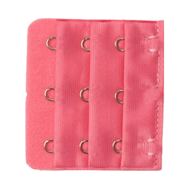 serony Extension Strap Bra Extender Buckle 3 Hook Women Accessories Practical Elastic Multicolor Clips Tight 3 Rows Underwear red