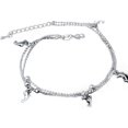 thumbnail image 1 of 1 pieza (plata) tobillera de aleación con forma de delfín, pulsera con dijes, tobillera para niña, mujer, fiesta de boda, accesorios de joyería para pies de playa descalzos, prácticos y prácticos ER, 1 of 5