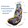 thumbnail image 4 of Yiaed Retro Panther Print Car Seat Covers,Universal Auto Seats Protector Fits for Car,SUV Sedan,Truck,Automotive Seat Covers & Accessories(Two packs), 4 of 7