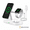 White, variant on Swayvoo 3-in-1 Wireless Charging Station, Up to 15W Fast Wireless Charger for Compatible iPhone, Apple Watch and AirPods, Magnetic Phone Stand White