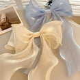 thumbnail image 2 of Big Hair Bow Clips for Women Long Silk Hair Ribbons Stylish Hair Accessories, 2 of 5