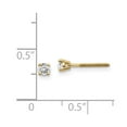 thumbnail image 3 of Auriga 14k Yellow Gold 0.20ct Diamond Thread On-Off Stud Earrings for Women, 3 of 5