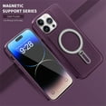 thumbnail image 2 of Jiahe Cover for iPhone 14 Plus, Case with Magnetic Invisible Stand,Compatible with MagSafe,Slim Shockproof Anti-Scratch Protective Ring Holder Case Cover, purple, 2 of 7