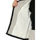 thumbnail image 5 of Conjunto de traje para mujer INSPIRE CHIC de 2 piezas, chaqueta corta de tweed a cuadros y falda, talla XS, blanca, 5 of 6