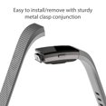 thumbnail image 2 of Zodaca for Fitbit Charge 2 Adjustable Replacement TPU Sport Band Strap Wristband w/Metal Buckle Clasp - Gray, 2 of 6