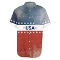 thumbnail image 6 of Youpwaven 250th Anniversary USA Shirt for Men, America 250 Merchandise Patriotic Button Down, 1776-2026 USA Flag Patchwork Casual Short Sleeve Top, 6 of 6