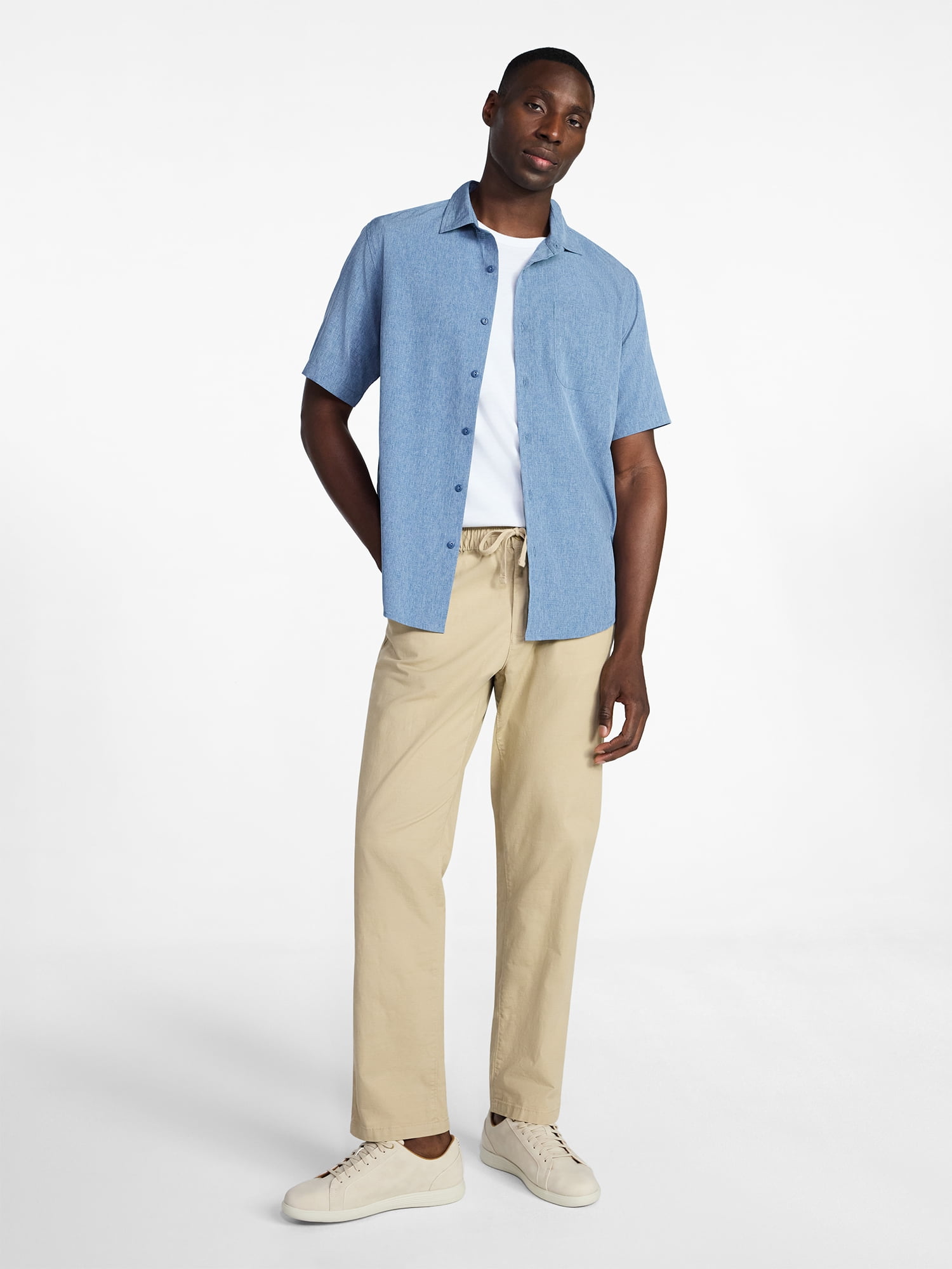 George Men's Commuter Shirt with Short Sleeves, Sizes S-3XL