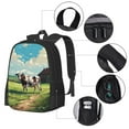 thumbnail image 4 of Daiia Prairie Pasture Cow Backpack for Men and Women -Durable Backpack Large Capacity, Water-Resistant Bag with Adjustable Straps and Laptop Compartment, 4 of 9