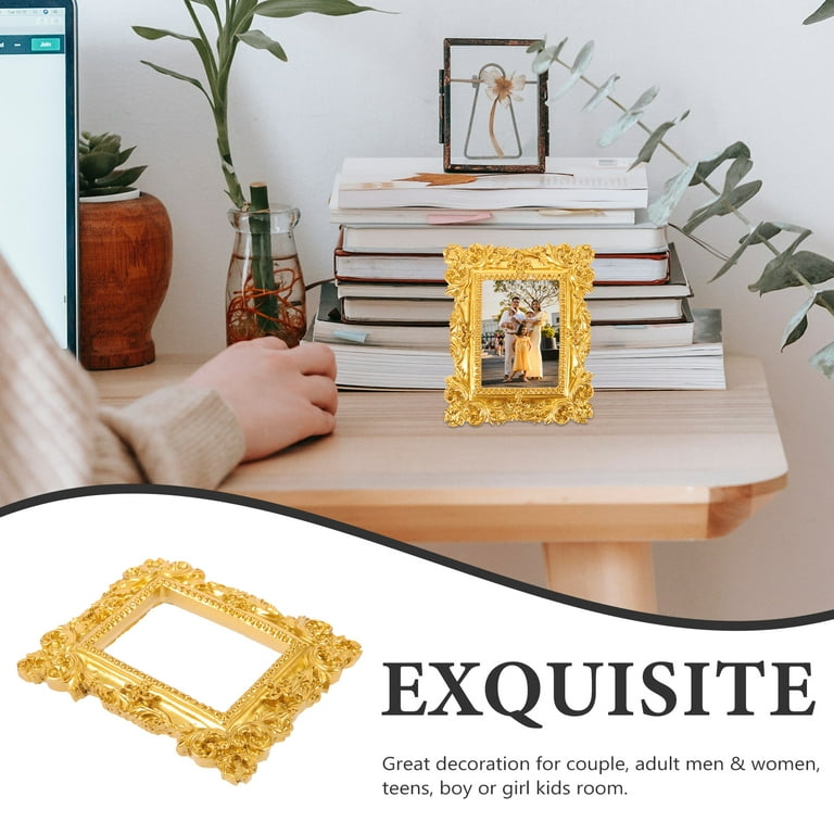 OFFIGAM Shiny Resin Photo Frame for Home Decor, Desk, Wall Display