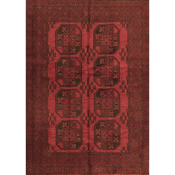 Ahgly Company Indoor Rectangle Persian Brown Traditional Area Rugs, 5' x 7'