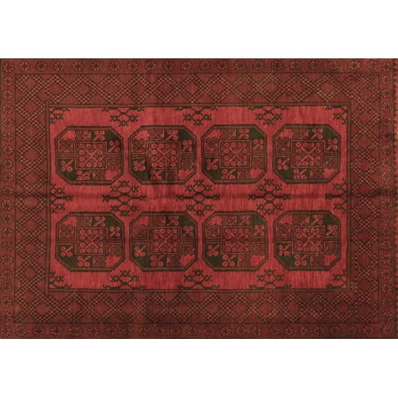 Ahgly Company Indoor Rectangle Persian Brown Traditional Area Rugs, 7' x 9'