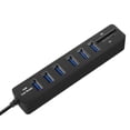 thumbnail image 2 of Seitruly Divisor multipuerto USB 8 puertos 2.0 HUB Splitter /TF Lector de tarjetas USB Hub Juegos de teclado y mouse para computadora, 2 of 6