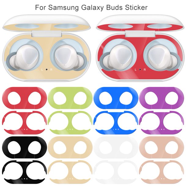 Gwong Electrónica Etiqueta protectora de la película protectora de la caja protectora de la caja protectora de 2 piezas de polvo para Samsung Galaxy Buds