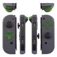 thumbnail image 2 of Clear Green D-pad ABXY Keys SR SL L R ZR ZL Trigger Replacement for Nintendo Switch/Oled Joycon (Dpad ONLY Fits for eXtremeRate Joycon D-pad Shell), 2 of 9
