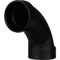Charlotte Pipe 2 in. Hub X 2 in. D Hub ABS 90 Degree Elbow