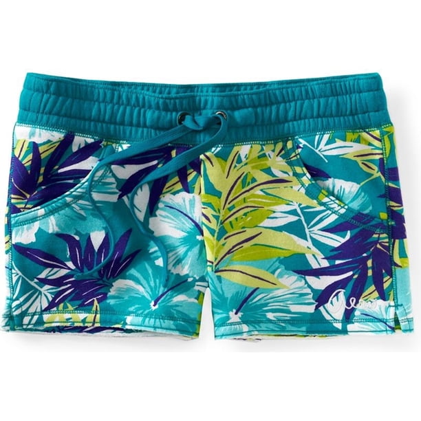 Aeropostale Heritage Athletic Sweat Shorts para mujer, verde, mediano Aeropostale Sudor