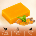 thumbnail image 5 of AMVital Turmeric Kojic Acid Soap Bar, Organic Handmade Cleansing Bar for Face & Body, 3-Pack, 5 of 6