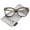 Tortoise / Clear, variant on zeroUV Female Women's Horn Rimmed Clear Flat Lens Oversize Cat Eye Glasses 57mm (Black / Clear) - 57mm