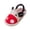 Red, variant on Children Low Heel Shoes Fashion Cute Autumn and Winter Girls Slippers Flat Bottom Round Toe Soft Warm and Comfortable Solid Color Calf Cute Shape Shoes(Red,15-18 Months)