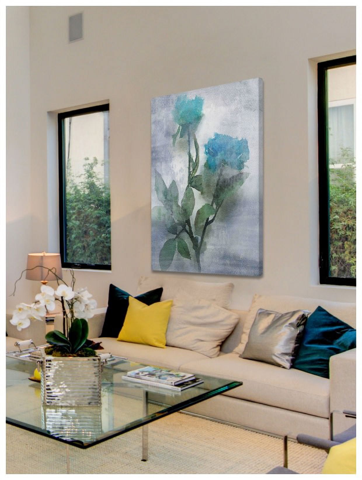 Marmont Hill - "Midnight Blue 2" by Irena Orlov Painting Print on Wrapped Canvas