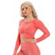 thumbnail image 1 of Top corto de Yoga sin costuras para mujer, Top de manga larga para Fitness, camisetas para correr, ropa deportiva de entrenamiento, ropa atlética, Top deportivo, 1 of 5