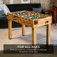 thumbnail image 3 of Best Choice Products 48in Competition Sized Foosball Table for Home, Game Room w/ 2 Balls, 2 Cup Holders - Light Brown, 3 of 8