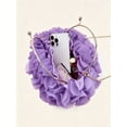 thumbnail image 3 of REMANLAND Women's Satin Floral Evening Clutch Purse, Purple, 3 of 7