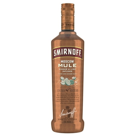 Smirnoff Moscow Mule Ginger & Lime, 750 mL, 60 Proof ... Smirnoff Moscow Mule Ginger & Lime, 750 mL, 60 Proof ...
