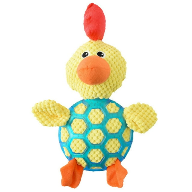 Dog Squeaky Toy Cartoon: Cow Duck Interactive Puppy Teething Toy Dog Chew Toy