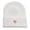 White, variant on MOJOGO Heart Embroidery Beanie for Adult Cozy Knit Beanie Hats for Outdoor Riding Hiking Gray Free Size
