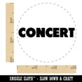 thumbnail image 2 of Concert Bold Text Self-Inking Rubber Stamp Ink Stamper - Sky Blue Ink - Small 3/4 Inch, 2 of 7