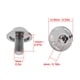 thumbnail image 1 of Nimomo Pernos de Soporte de Bicicleta, GUB G-510 2 Piezas M5 * 12 mm Soporte de Soporte de Jaula de Botella de Agua de Bicicleta Pernos de Tornillo(Plata), 1 of 5
