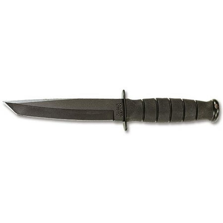 Ka-Bar Short Black Tanto Plain Edge Knife