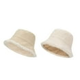 thumbnail image 4 of Prolriy Winter Hats for Women, Women's Fashionable Autumn and Winter Warm and Thickened Fashionable Fisherman Hat Bucket Hat Cloche Hat Beige, 4 of 4