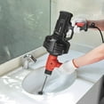 thumbnail image 1 of XtremepowerUS de Drenaje de Alimentación Automática Auger Snake - Tubos de Mano, 25 Pies, 3/4"-2", Rojo/negro, 1 of 5