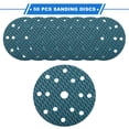 thumbnail image 4 of 50pcs Sanding Discs 6 Inch 15 Hole 60 Grit Hook and Loop Sandpaper Universal for Automotive Repair Blue, 4 of 7
